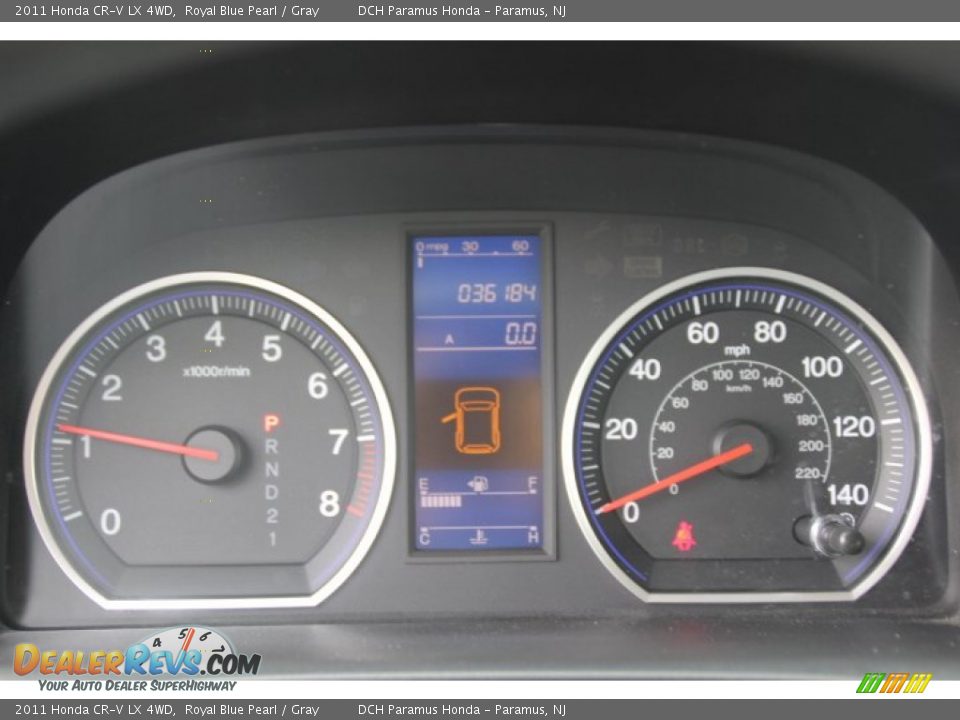 2011 Honda CR-V LX 4WD Royal Blue Pearl / Gray Photo #16