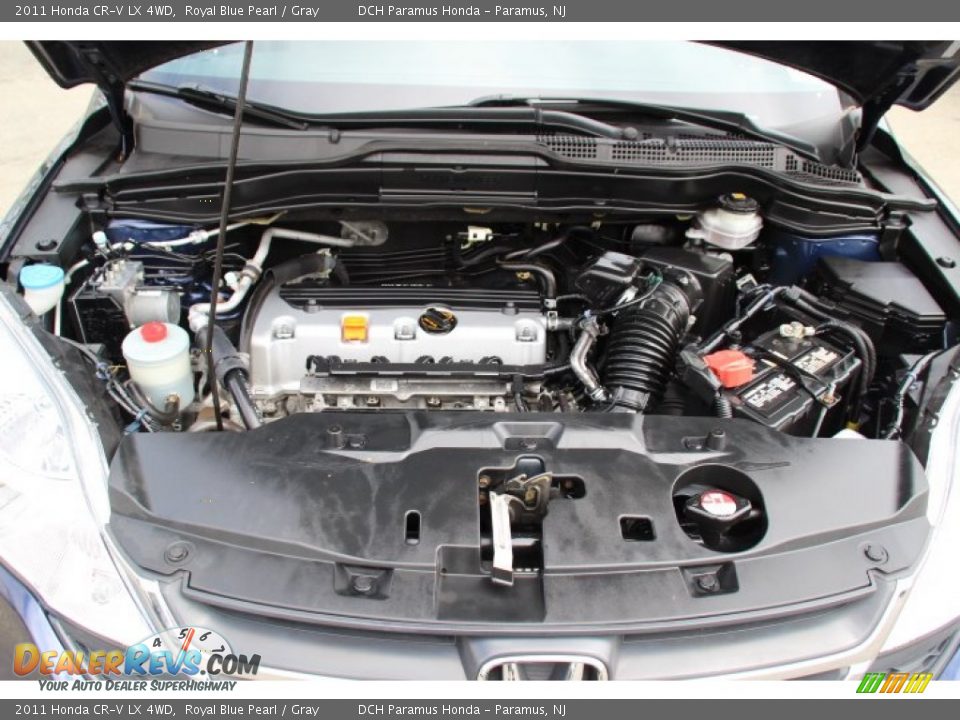 2011 Honda CR-V LX 4WD Royal Blue Pearl / Gray Photo #24