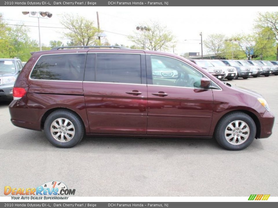 2010 Honda Odyssey EX-L Dark Cherry Pearl / Beige Photo #4