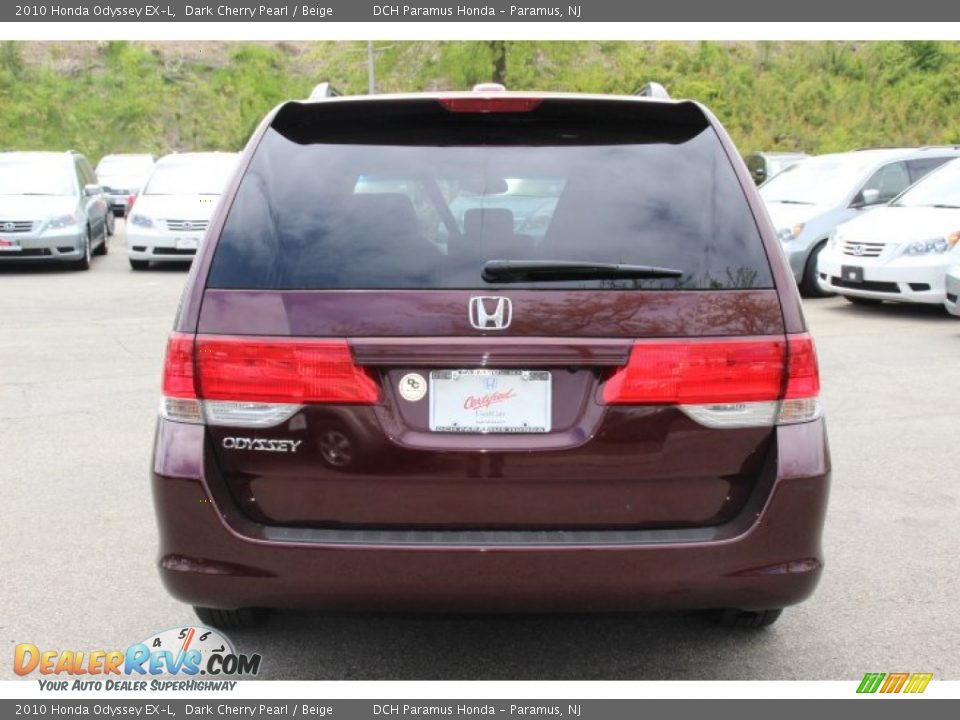 2010 Honda Odyssey EX-L Dark Cherry Pearl / Beige Photo #6