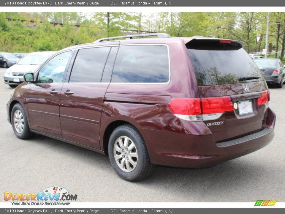 2010 Honda Odyssey EX-L Dark Cherry Pearl / Beige Photo #7