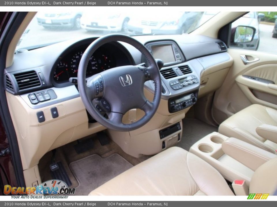 Beige Interior - 2010 Honda Odyssey EX-L Photo #10