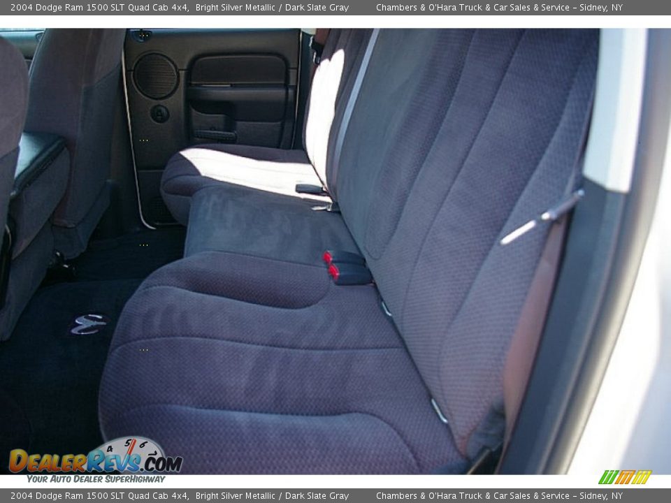 2004 Dodge Ram 1500 SLT Quad Cab 4x4 Bright Silver Metallic / Dark Slate Gray Photo #3