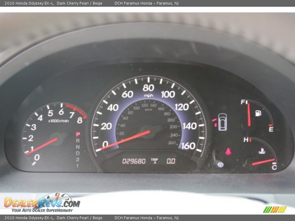 2010 Honda Odyssey EX-L Dark Cherry Pearl / Beige Photo #16