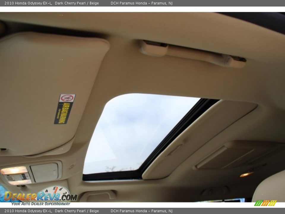 2010 Honda Odyssey EX-L Dark Cherry Pearl / Beige Photo #17