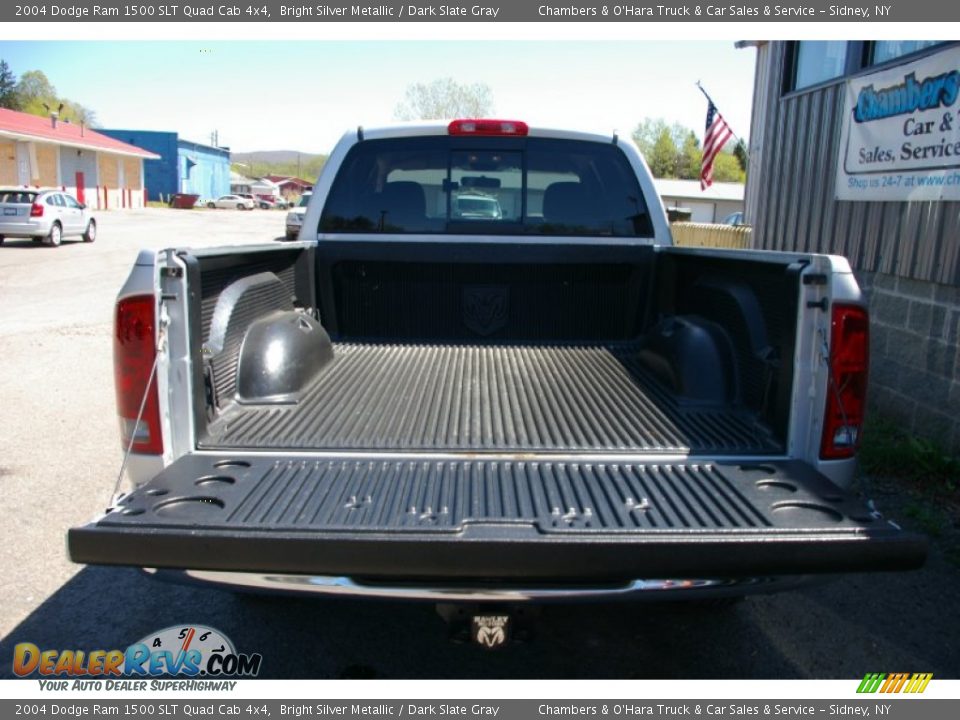 2004 Dodge Ram 1500 SLT Quad Cab 4x4 Bright Silver Metallic / Dark Slate Gray Photo #10