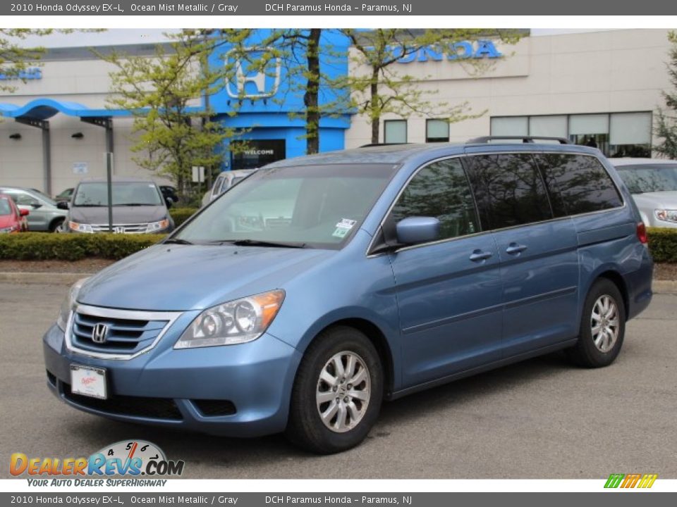 2010 Honda Odyssey EX-L Ocean Mist Metallic / Gray Photo #1