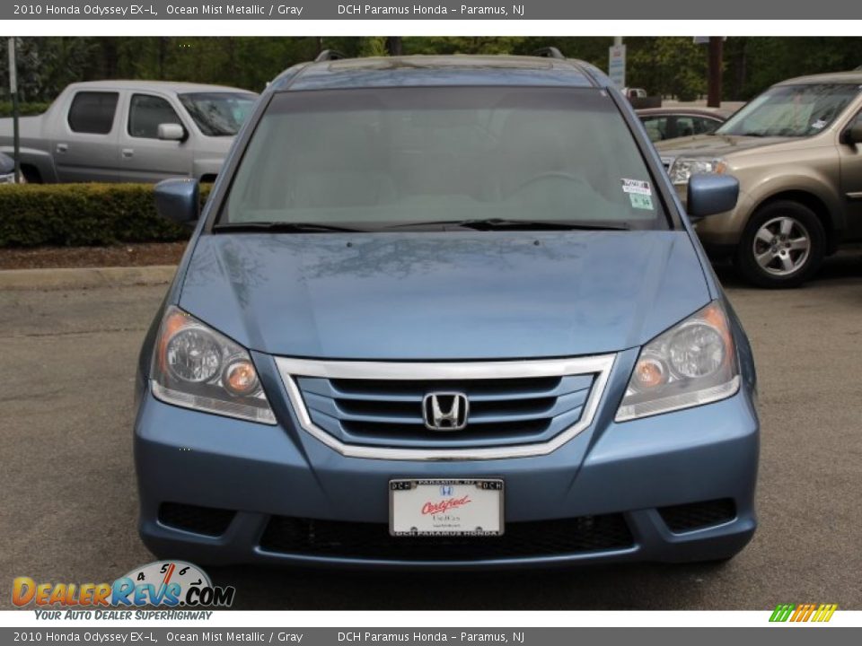 2010 Honda Odyssey EX-L Ocean Mist Metallic / Gray Photo #2