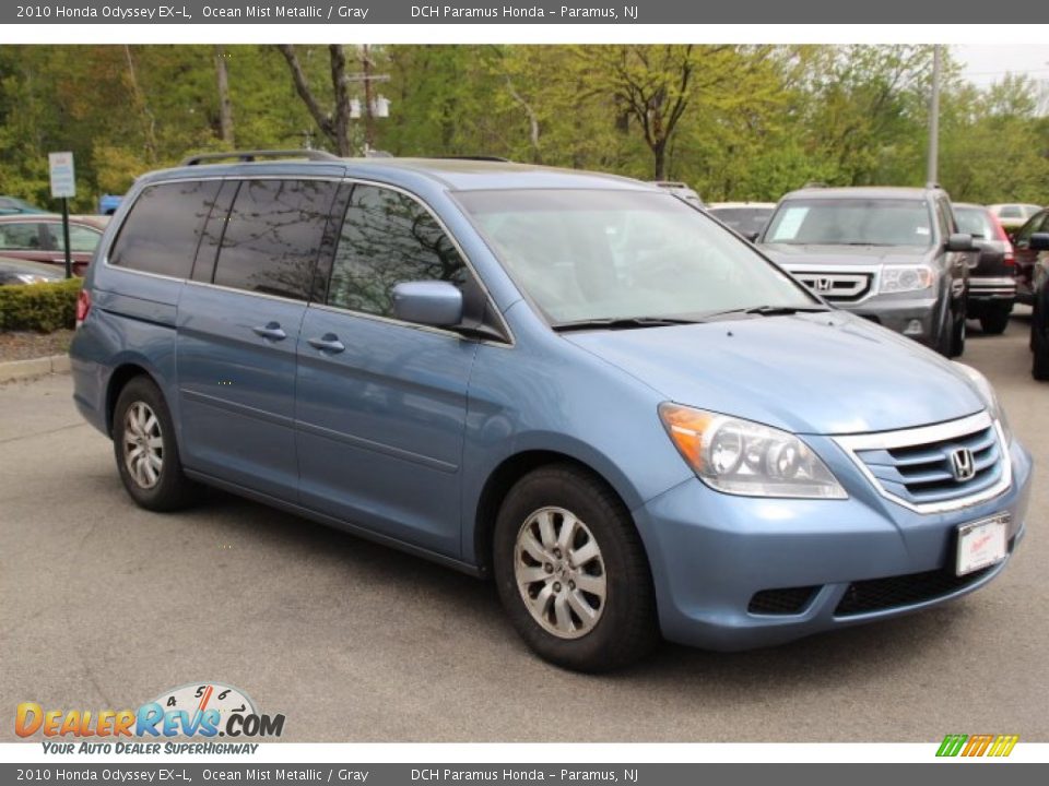 2010 Honda Odyssey EX-L Ocean Mist Metallic / Gray Photo #3