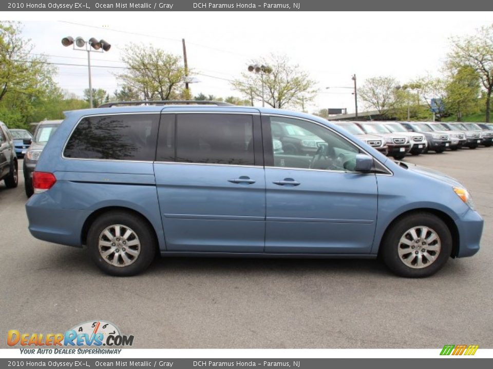 2010 Honda Odyssey EX-L Ocean Mist Metallic / Gray Photo #4