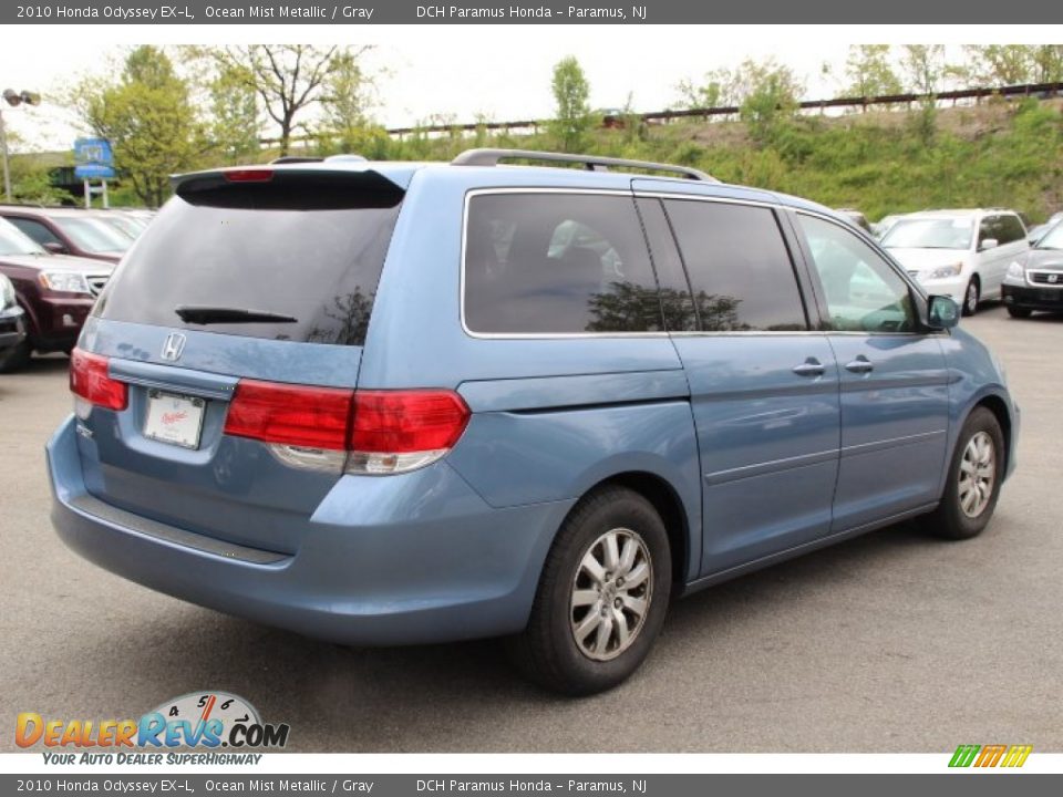 2010 Honda Odyssey EX-L Ocean Mist Metallic / Gray Photo #5