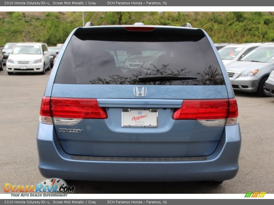 2010 Honda Odyssey EX-L Ocean Mist Metallic / Gray Photo #6