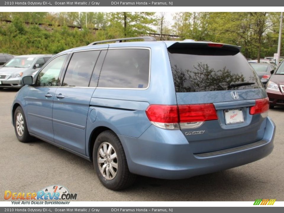 2010 Honda Odyssey EX-L Ocean Mist Metallic / Gray Photo #7