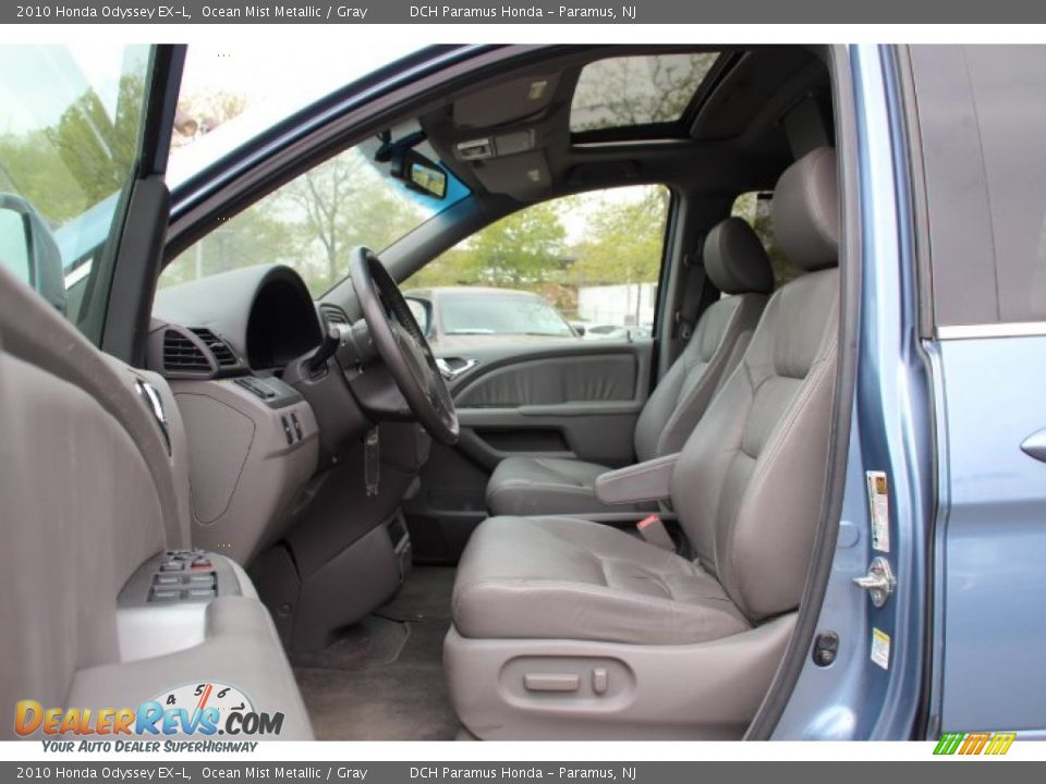 2010 Honda Odyssey EX-L Ocean Mist Metallic / Gray Photo #9