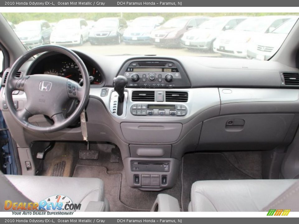 2010 Honda Odyssey EX-L Ocean Mist Metallic / Gray Photo #10