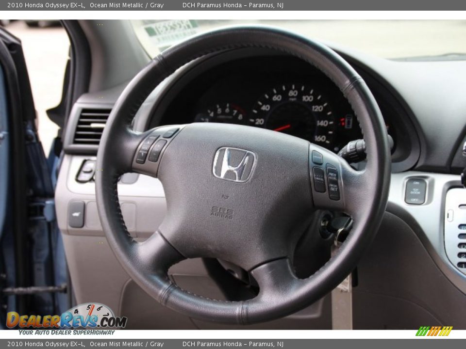 2010 Honda Odyssey EX-L Ocean Mist Metallic / Gray Photo #13