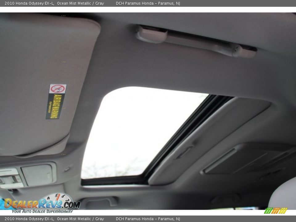 2010 Honda Odyssey EX-L Ocean Mist Metallic / Gray Photo #15