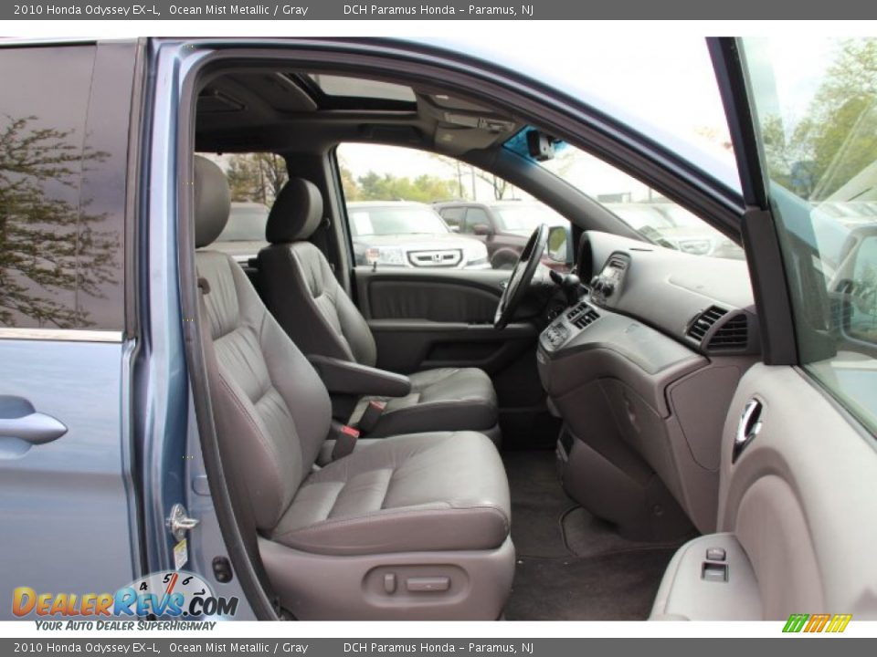 2010 Honda Odyssey EX-L Ocean Mist Metallic / Gray Photo #20