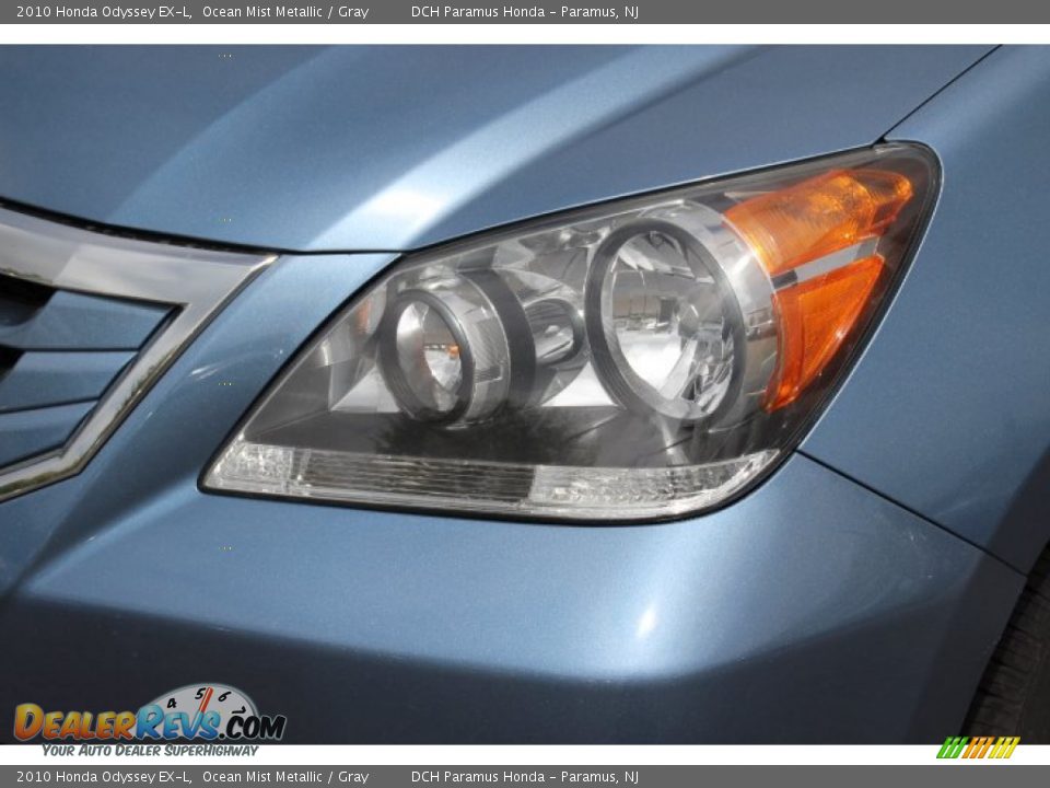 2010 Honda Odyssey EX-L Ocean Mist Metallic / Gray Photo #21