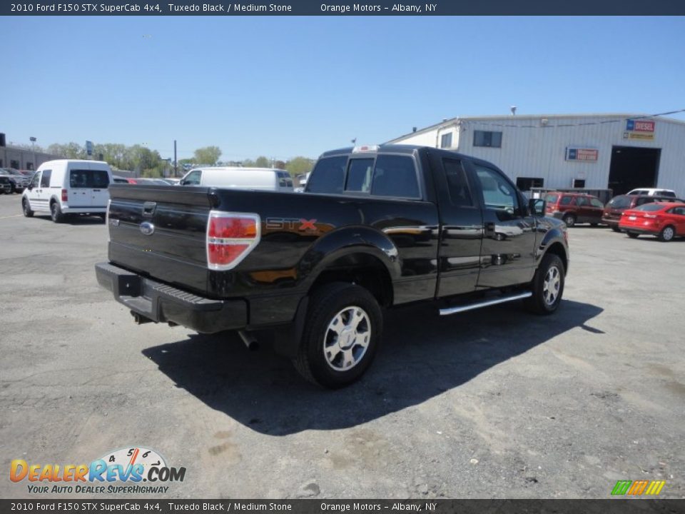 2010 Ford F150 STX SuperCab 4x4 Tuxedo Black / Medium Stone Photo #5
