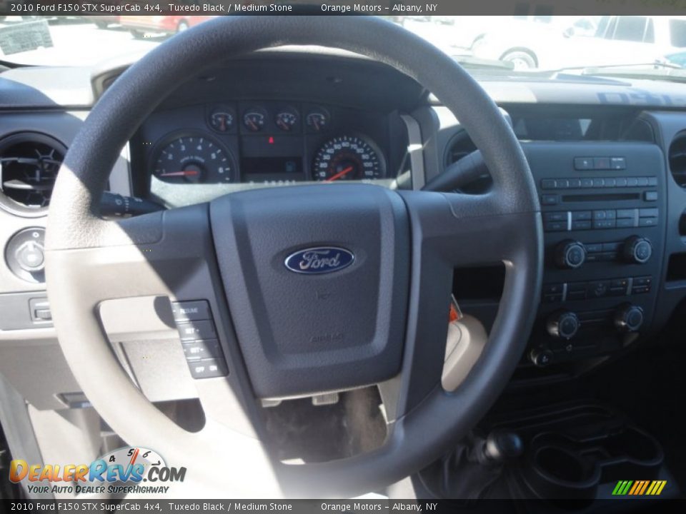 2010 Ford F150 STX SuperCab 4x4 Tuxedo Black / Medium Stone Photo #15