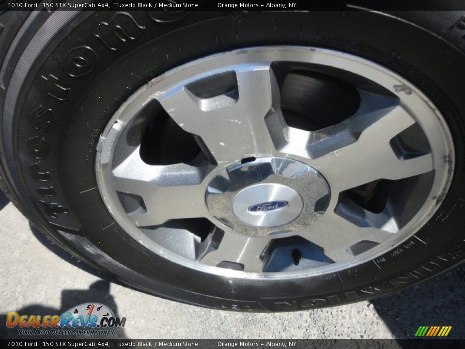 2010 Ford F150 STX SuperCab 4x4 Tuxedo Black / Medium Stone Photo #16
