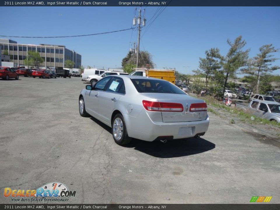 2011 Lincoln MKZ AWD Ingot Silver Metallic / Dark Charcoal Photo #3