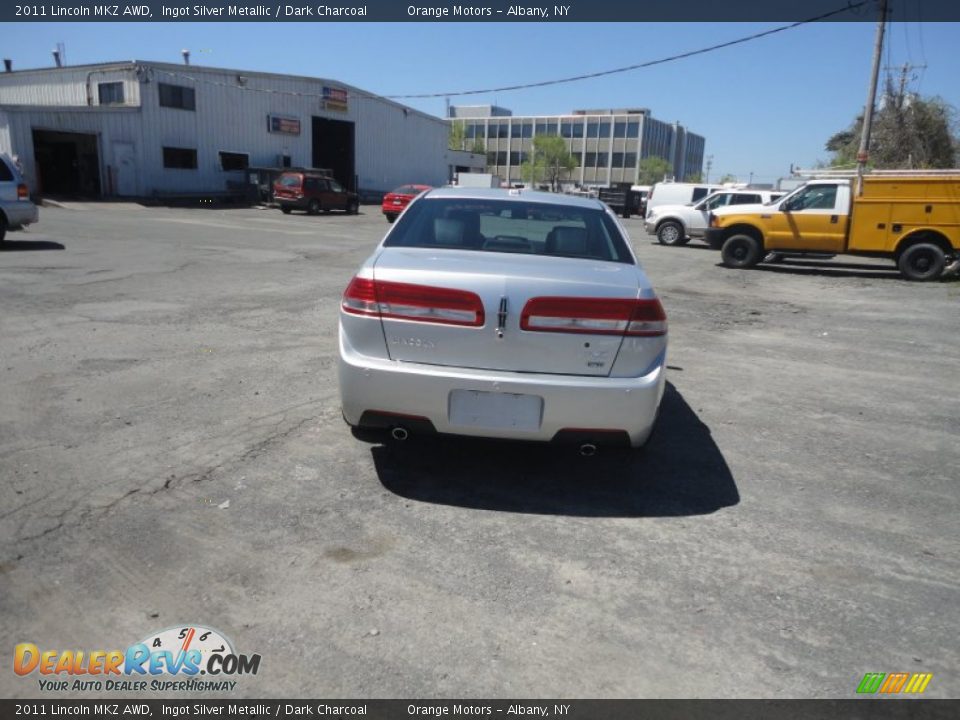 2011 Lincoln MKZ AWD Ingot Silver Metallic / Dark Charcoal Photo #4