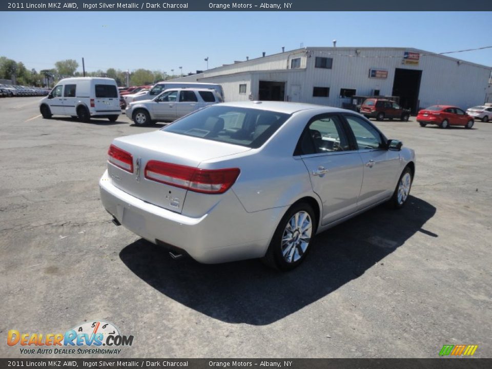 2011 Lincoln MKZ AWD Ingot Silver Metallic / Dark Charcoal Photo #5