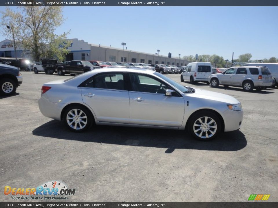 2011 Lincoln MKZ AWD Ingot Silver Metallic / Dark Charcoal Photo #6
