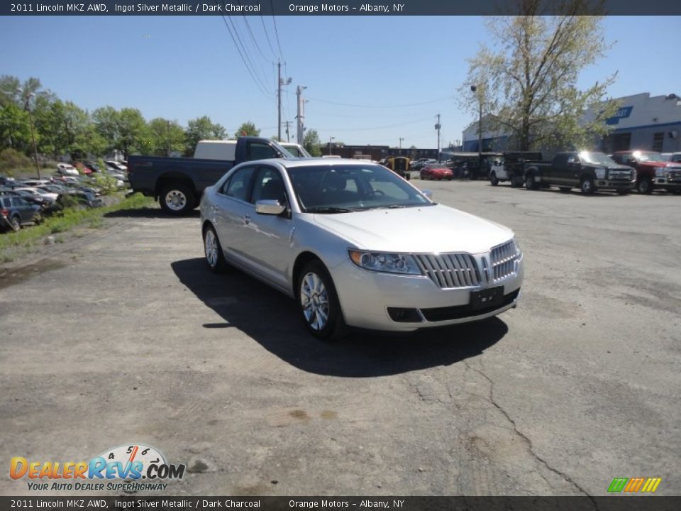 2011 Lincoln MKZ AWD Ingot Silver Metallic / Dark Charcoal Photo #7