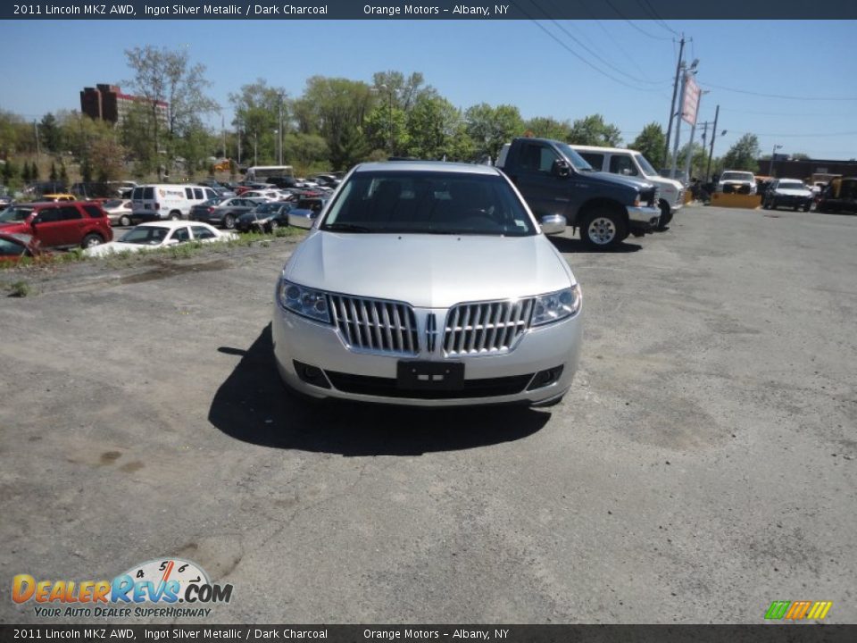 2011 Lincoln MKZ AWD Ingot Silver Metallic / Dark Charcoal Photo #8
