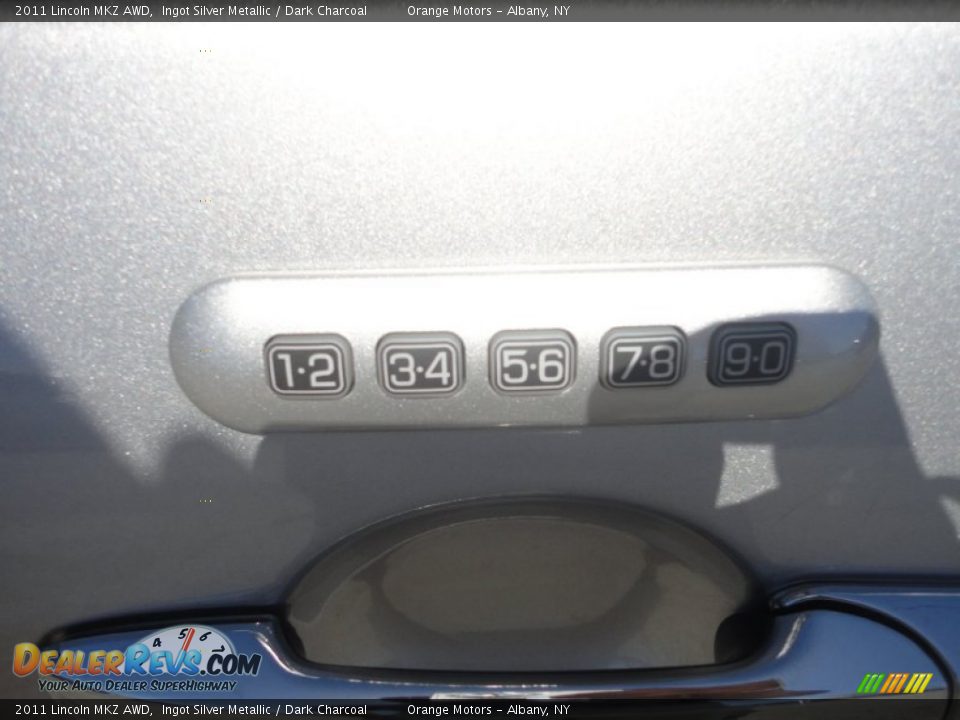 2011 Lincoln MKZ AWD Ingot Silver Metallic / Dark Charcoal Photo #9