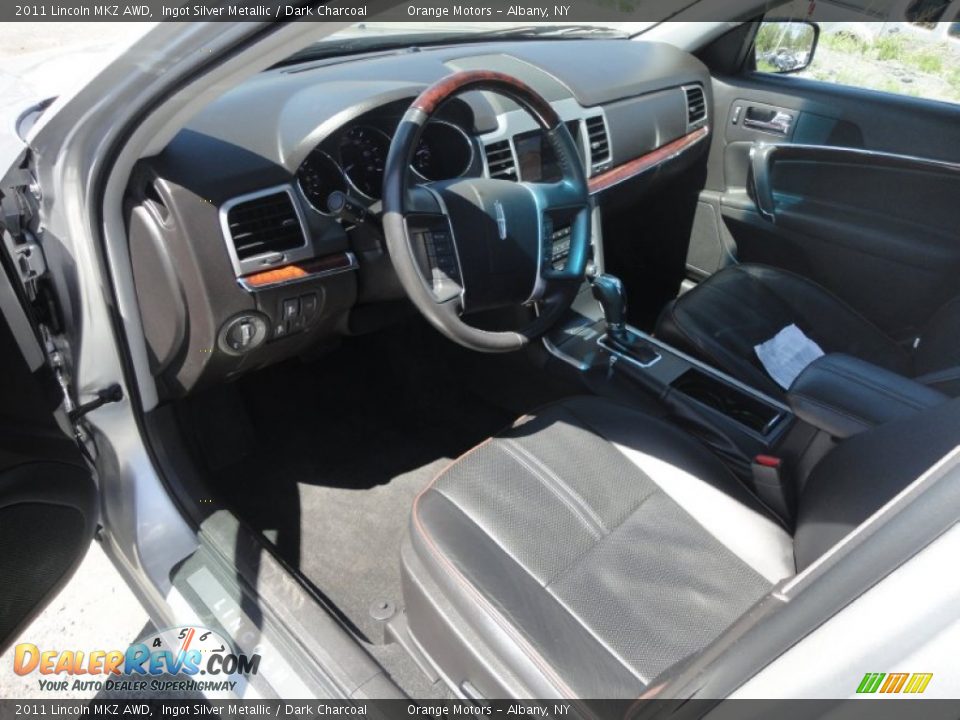 2011 Lincoln MKZ AWD Ingot Silver Metallic / Dark Charcoal Photo #10