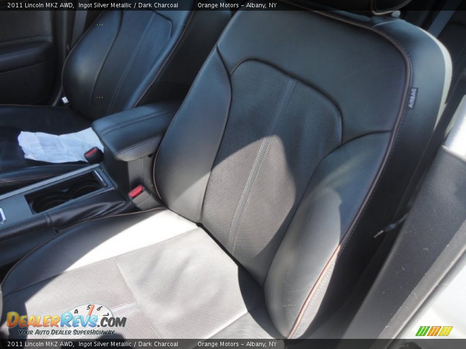 2011 Lincoln MKZ AWD Ingot Silver Metallic / Dark Charcoal Photo #12