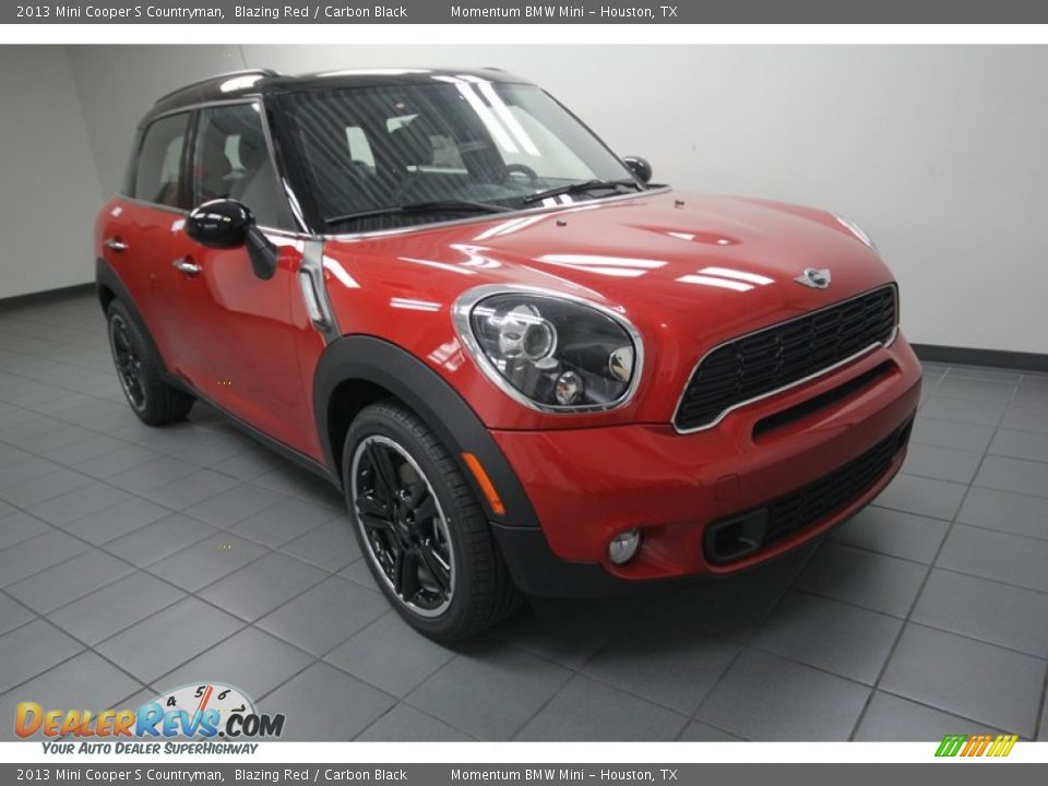 2013 Mini Cooper S Countryman Blazing Red / Carbon Black Photo #1