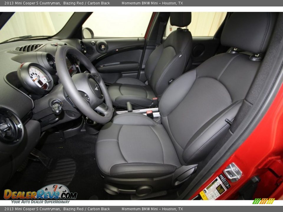 2013 Mini Cooper S Countryman Blazing Red / Carbon Black Photo #3