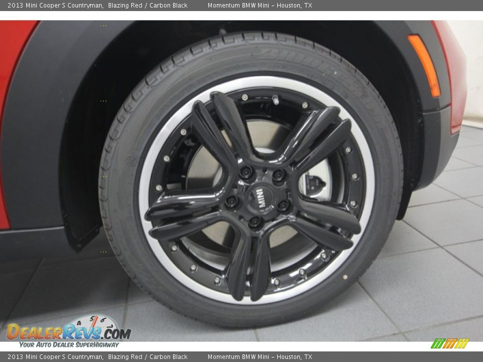 2013 Mini Cooper S Countryman Blazing Red / Carbon Black Photo #7