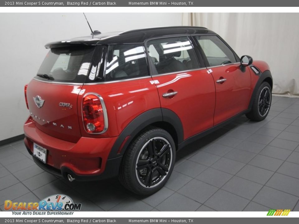 2013 Mini Cooper S Countryman Blazing Red / Carbon Black Photo #8