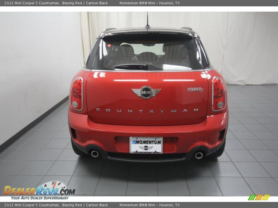 2013 Mini Cooper S Countryman Blazing Red / Carbon Black Photo #10