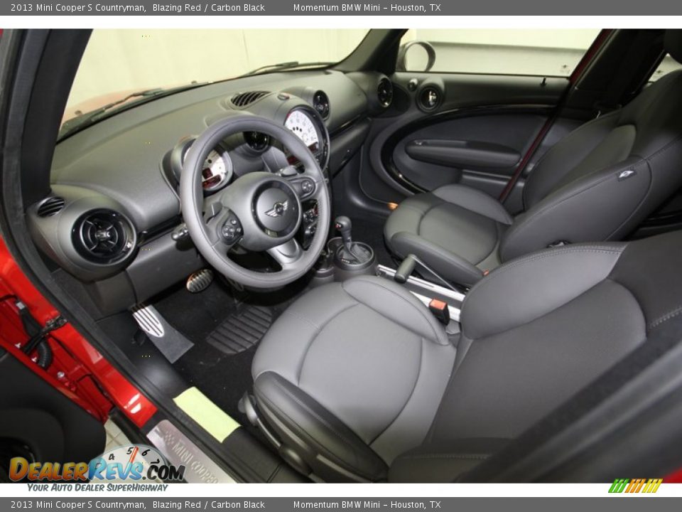 2013 Mini Cooper S Countryman Blazing Red / Carbon Black Photo #11