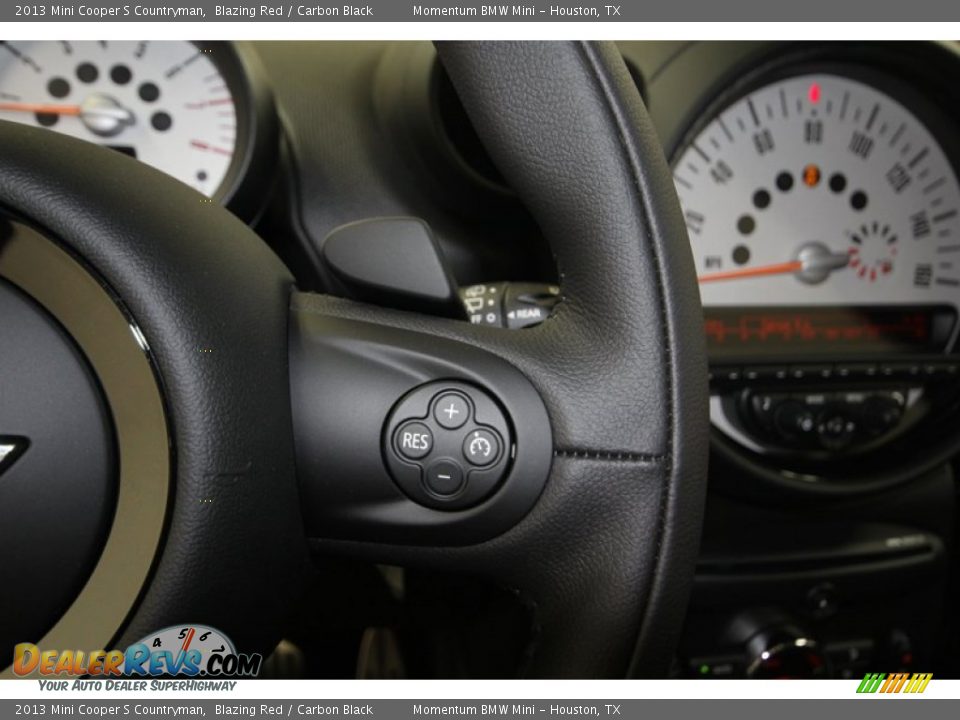 2013 Mini Cooper S Countryman Blazing Red / Carbon Black Photo #22