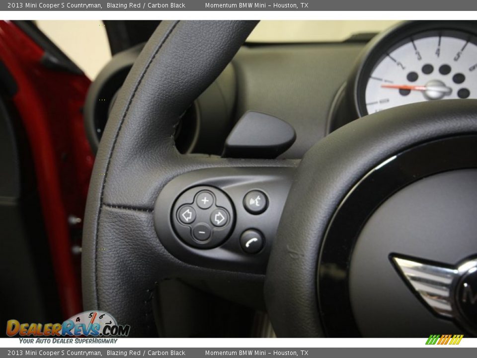 2013 Mini Cooper S Countryman Blazing Red / Carbon Black Photo #23