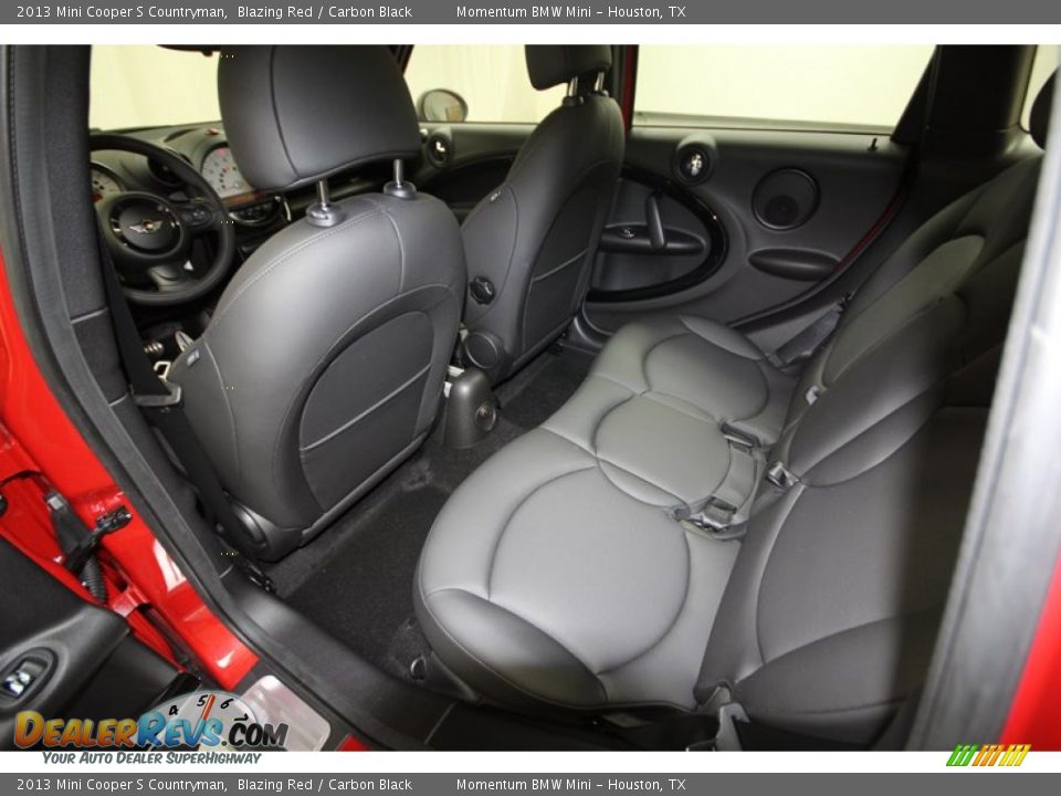 2013 Mini Cooper S Countryman Blazing Red / Carbon Black Photo #25