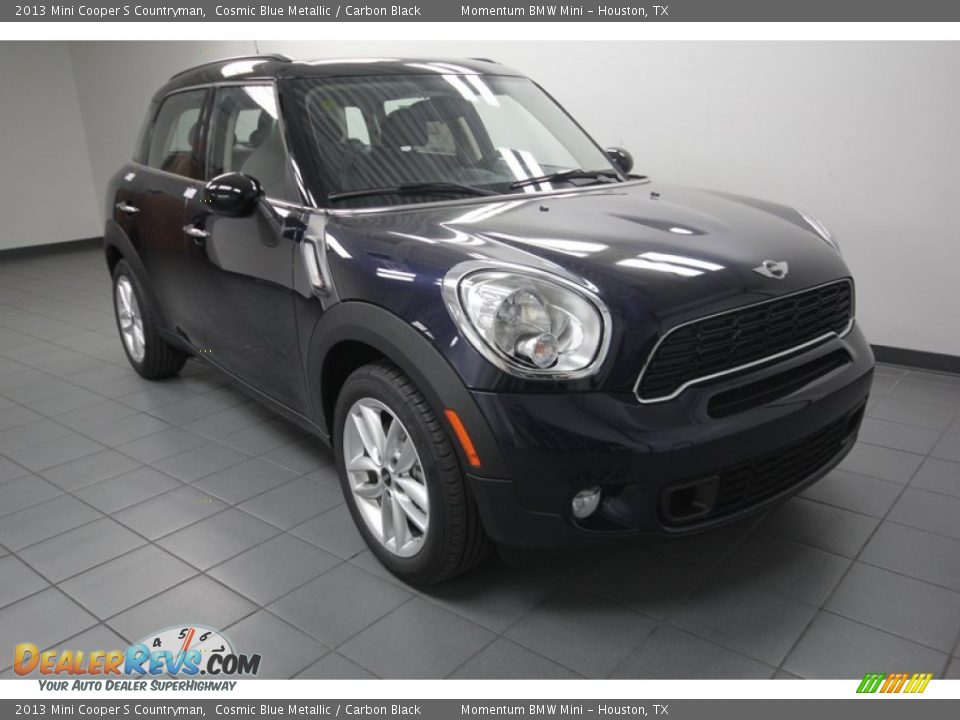 2013 Mini Cooper S Countryman Cosmic Blue Metallic / Carbon Black Photo #1