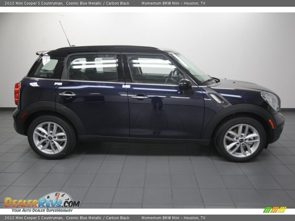 2013 Mini Cooper S Countryman Cosmic Blue Metallic / Carbon Black Photo #2
