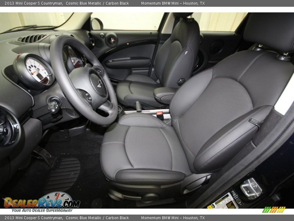2013 Mini Cooper S Countryman Cosmic Blue Metallic / Carbon Black Photo #3