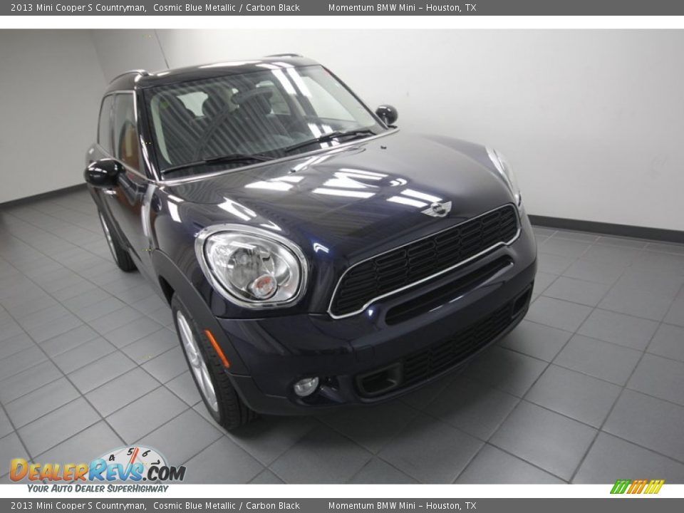 2013 Mini Cooper S Countryman Cosmic Blue Metallic / Carbon Black Photo #5