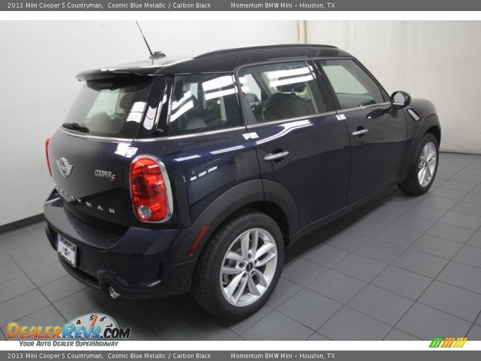 2013 Mini Cooper S Countryman Cosmic Blue Metallic / Carbon Black Photo #8