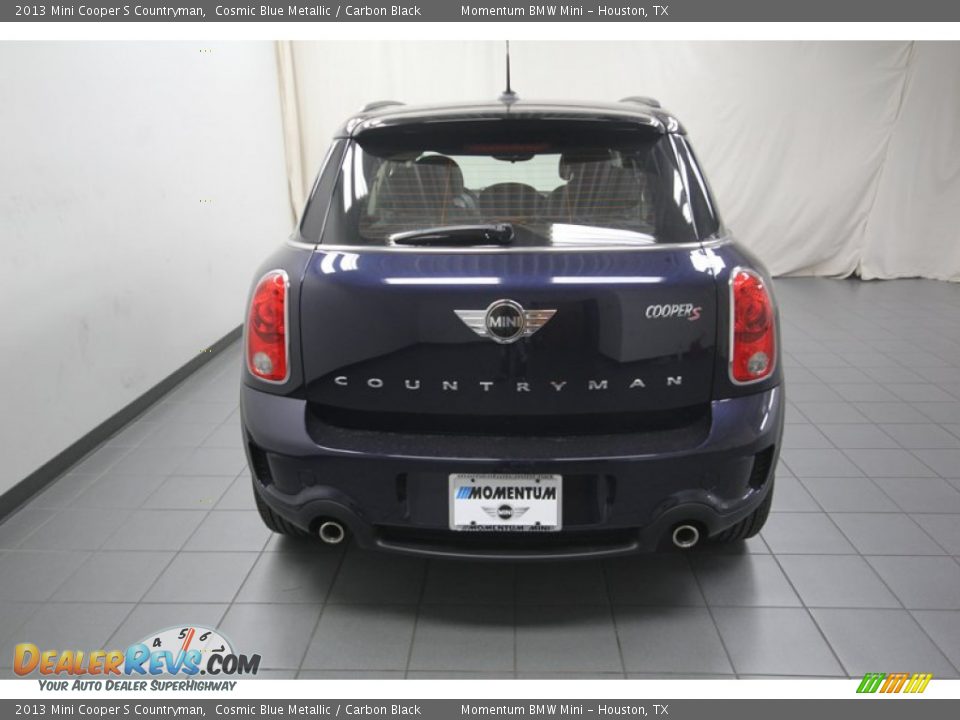 2013 Mini Cooper S Countryman Cosmic Blue Metallic / Carbon Black Photo #10